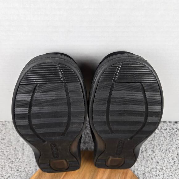 Orthofeet Mens 12EE Hudson Black Comfort Lifestyle Daily Clog Slipper 334 Wide - Picture 9 of 11